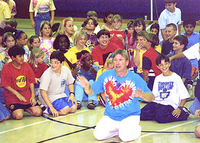 Jim in a school workshop